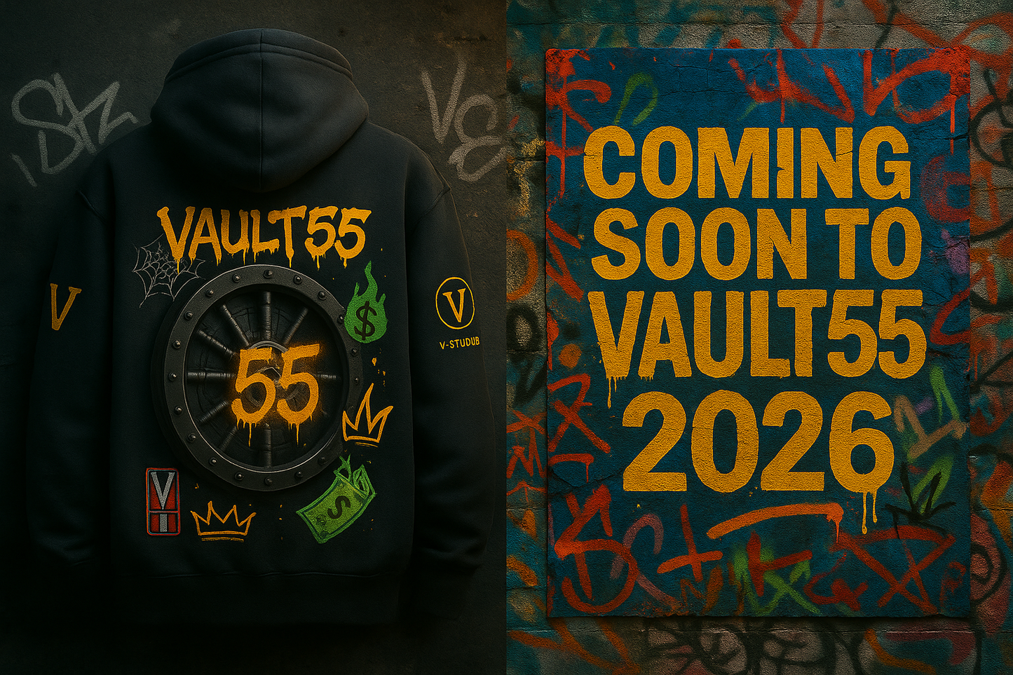 Vault 55 Limited Edition Hoodie - Black