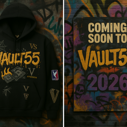 Vault 55 Limited Edition Hoodie - Black